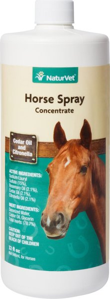 NATURVET Natural Cedar Oil & Citronella Concentrate Horse Spray, 32-oz  bottle - Chewy.com