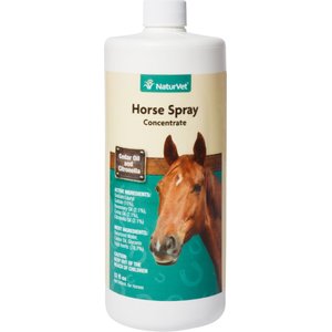 NaturVet Natural Cedar Oil & Citronella Concentrate Horse Spray, 32-oz bottle