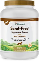 NaturVet Sand-Free Apple Flavor Powder Horse Supplement, 3-lb tub