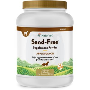 NaturVet Sand-Free Apple Flavor Powder Horse Supplement, 3-lb tub