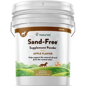 NaturVet Sand-Free Apple Flavor Powder Horse Supplement, 15-lb tub