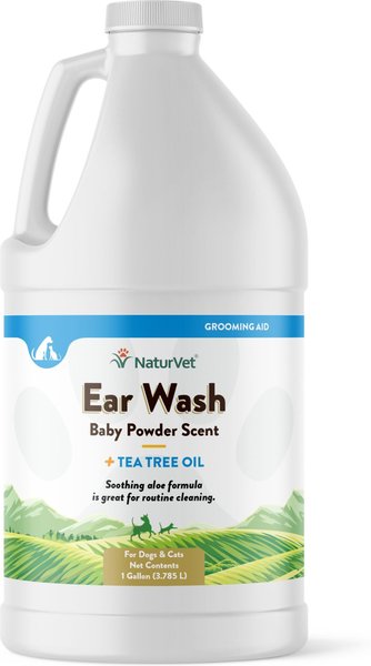 NaturVet Aloe & Baby Powder Scent Dog & Cat Ear Wash, 1-gal bottle slide 1 of 1