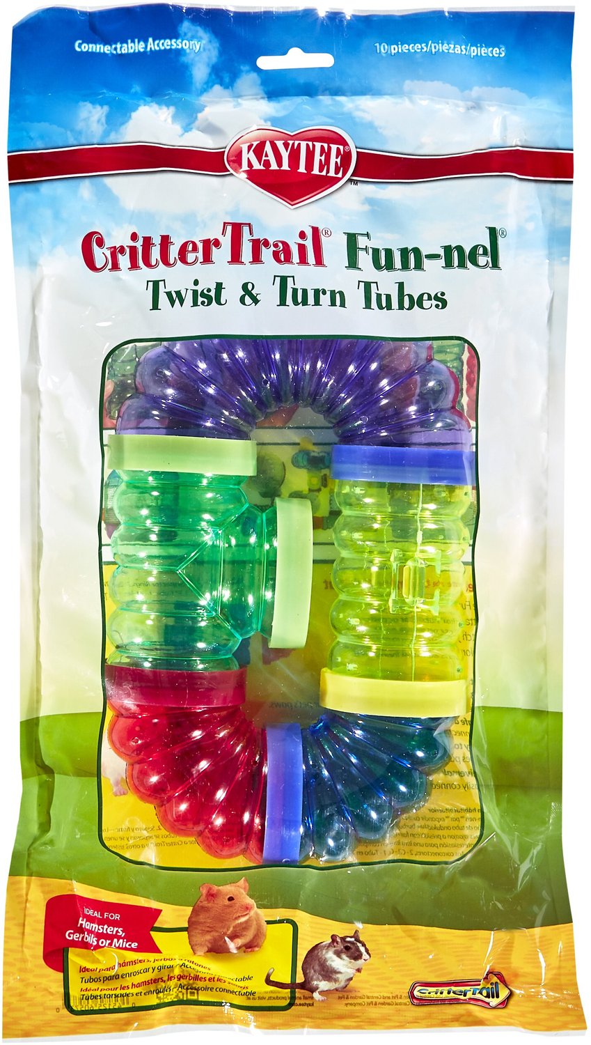 Kaytee CritterTrail Assorted 6 U-Turn Tube Replacement Tube 6 in 