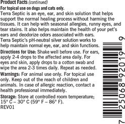 Thomas Labs Terra Septic Dog & Cat Eye & Ear Drops, 30-ml slide 2 of 7