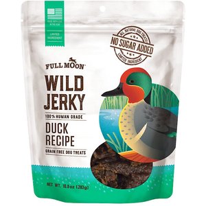 Full Moon Wild Jerky Duck Grain-Free Dog Treats, 10-oz bag