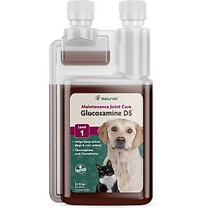 NaturVet Maintenance Care Glucosamine DS Liquid Joint Supplement for Cats & Dogs, 32-oz bottle