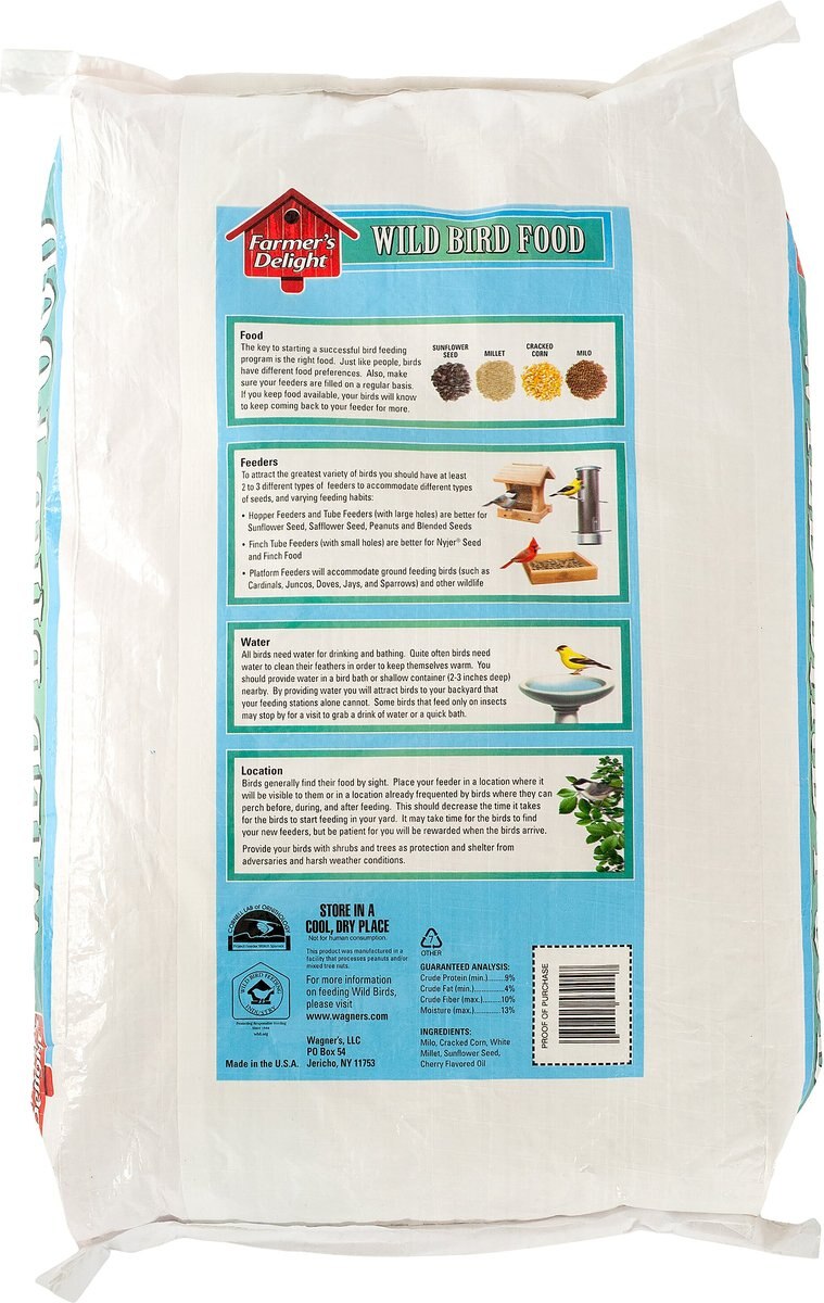 WAGNER'S Farmer's Delight Wild Bird Food, 20lb bag