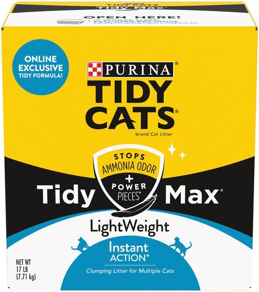 Tidy Max Lightweight Instant Action Scented Clumping Clay Cat Litter, 17-lb box slide 1 of 11