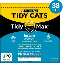 Tidy Max Instant Action Scented Clumping Clay Cat Litter, 38-lb box slide 2 of 9