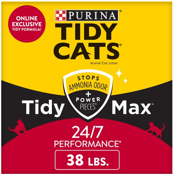 Tidy Max 24/7 Performance Scented Clumping Clay Cat Litter, 38-lb box slide 1 of 11