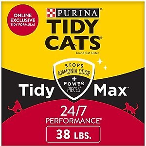 Tidy Max 24/7 Performance Scented Clumping Clay Cat Litter, 38-lb box