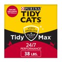 Tidy Max 24/7 Performance Scented Clumping Clay Cat Litter, 38-lb box