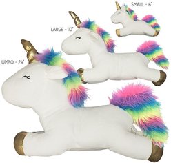 fouFIT Unicorn Squeaky Plush Dog Toy, Pink, Small slide 2 of 2