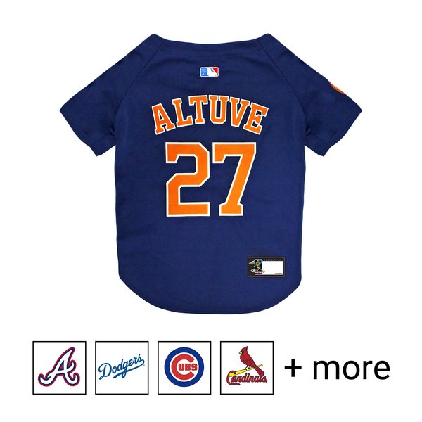Pets First MLB Players Dog & Cat Jersey, Jose Altuve, Small slide 1 of 4