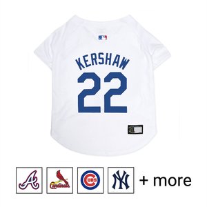 Pets First MLB Players Dog & Cat Jersey, Clayton Kershaw, Large