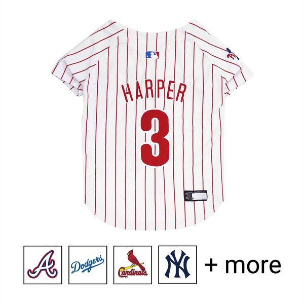 Pets First MLB Players Dog & Cat Jersey, Bryce Harper, Large slide 1 of 4