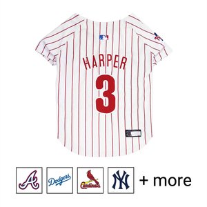 Pets First MLB Players Dog & Cat Jersey, Bryce Harper, Large