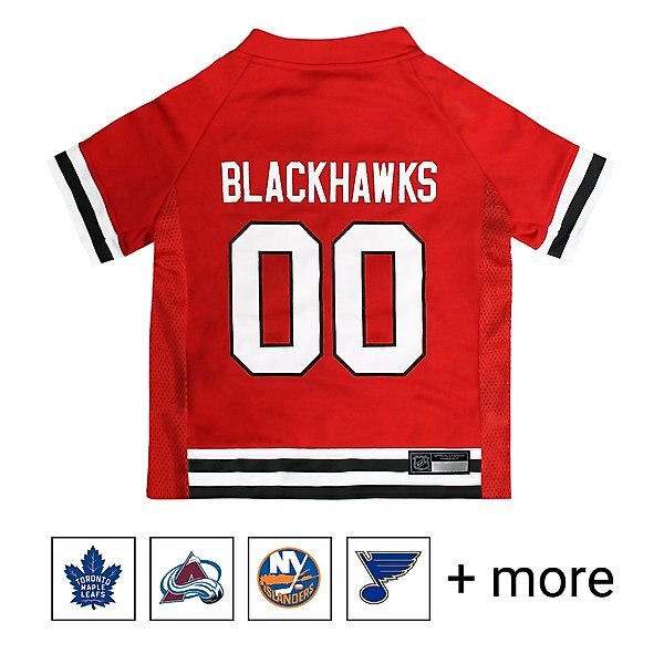 Pets First NHL Dog & Cat Jersey, Chicago Blackhawks, Small slide 1 of 4
