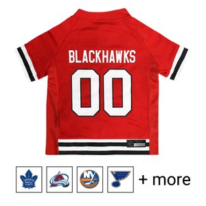 Pets First NHL Dog & Cat Jersey, Chicago Blackhawks, Small