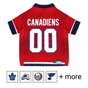 Pets First NHL Hockey Dog & Cat Jersey, Montreal Canadiens, Small