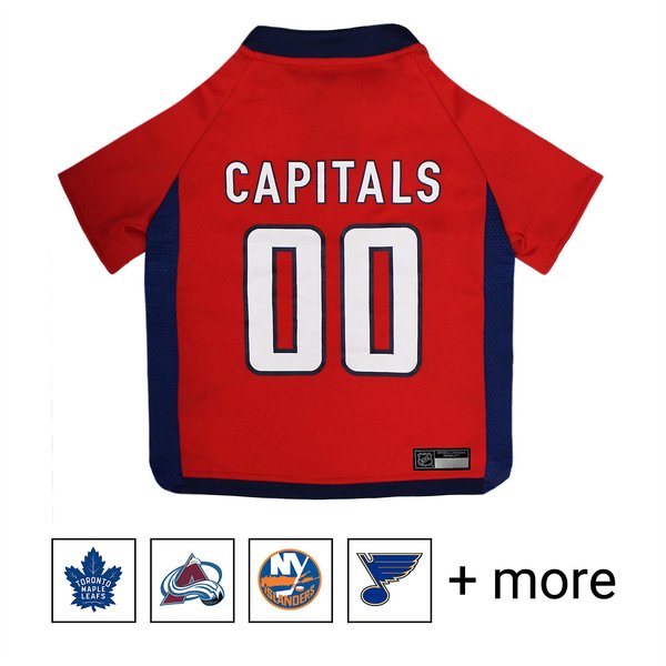 Pets First NHL Dog & Cat Jersey, Washington Capitals, Small slide 1 of 4