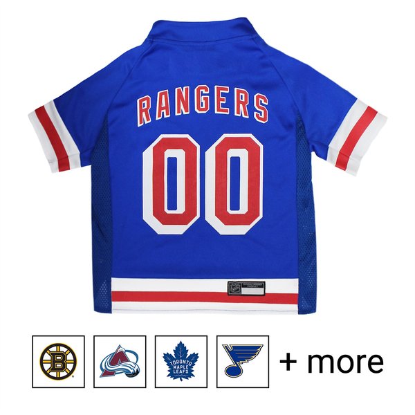 Pets First NHL Dog & Cat Jersey, New York Rangers, Small slide 1 of 4