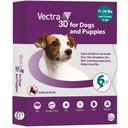 Vectra 3D Flea & Tick Spot Treatment for Dogs, 11-20 lbs, 6 Doses (6-mos. supply)