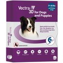Vectra 3D Flea & Tick Spot Treatment for Dogs, 21-55 lbs, 6 Doses (6-mos. supply)