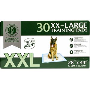 American Kennel Club AKC Dog Training Pads, 28 x 44-in, 30 count, Fresh Scented