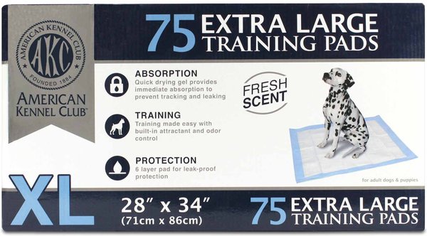 American Kennel Club AKC Dog Training Pads, 28 x 34-in, 75 count, Fresh Scented slide 1 of 7