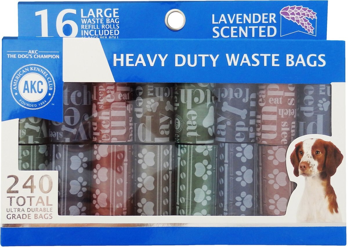 AMERICAN KENNEL CLUB AKC Paw Print Pet Waste Bags, 240 count