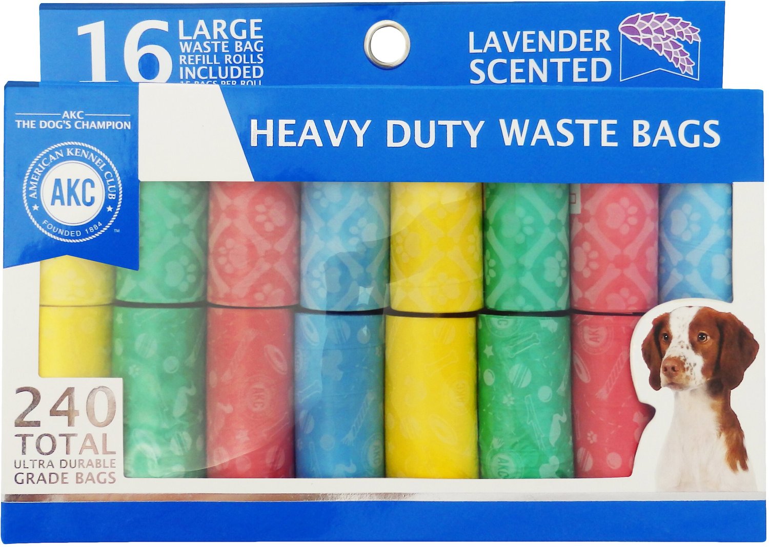 AMERICAN KENNEL CLUB AKC Toy Print Pet Waste Bags, 240 count