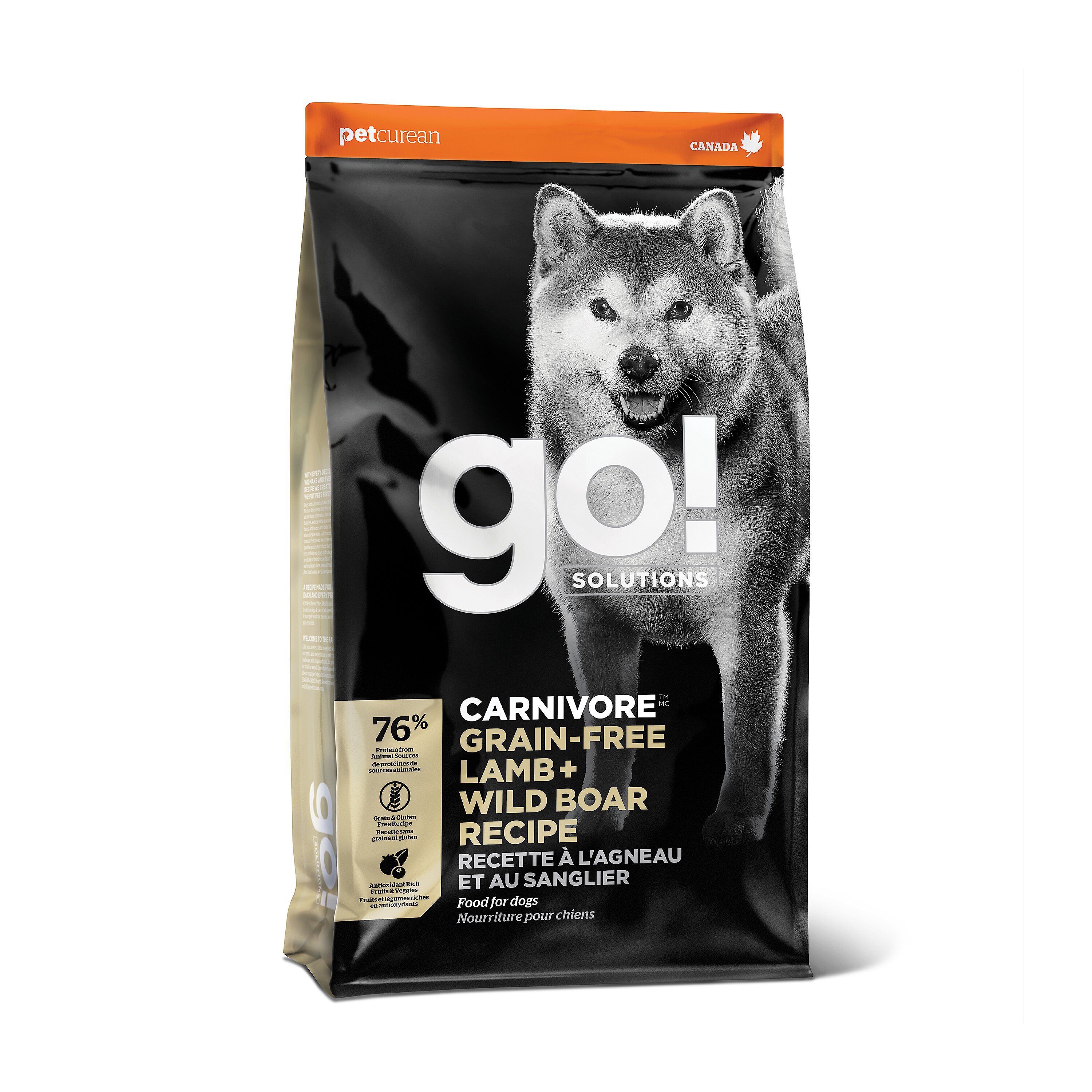 GO SOLUTIONS Carnivore Grain Free Lamb Wild Boar Recipe Dry Dog