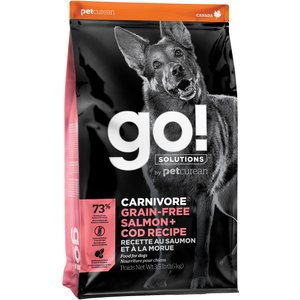 Go! Solutions Carnivore Grain-Free Salmon + Cod Recipe Dry Dog Food, 3.5-lb bag