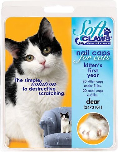 Soft Claws Cat Nail Caps, 40 count, Small, Black slide 1 of 6