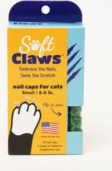 Soft Claws Cat Nail Caps, 40 count, Small, Green