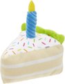 Frisco Plush Birthday Cake Slice with Squeaker Dog Toy