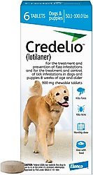 Credelio Chewable Tablet for Dogs, 50.1-100 lbs, (Blue Box), 6 Chewable Tablets (6-mos. supply) slide 1 of 8