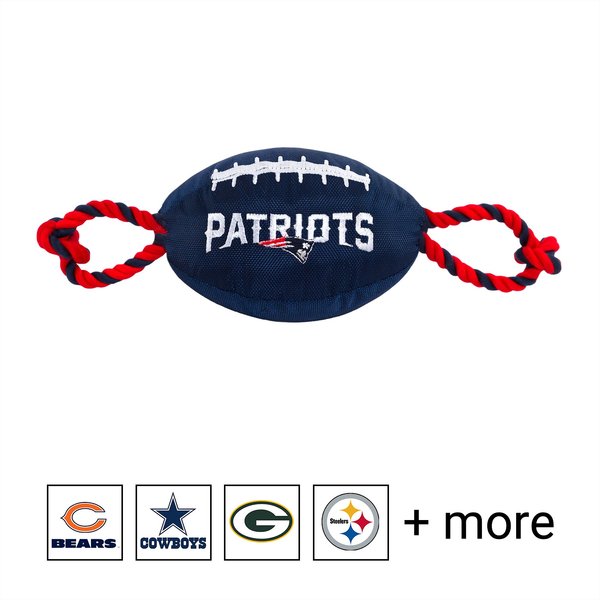 Pets First NFL Football Rope Dog Toy, New England Patriots slide 1 of 2