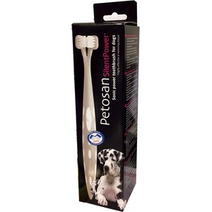 Earth energy housewife PETOSAN SilentPower Sonic Double-Headed Dog & Cat Toothbrush - Chewy.com
