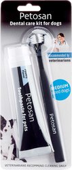 Petosan Double Headed Toothbrush & Toothpaste Medium Dog Dental Kit