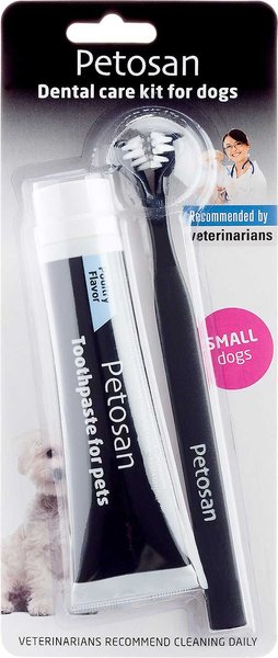 Petosan Double Headed Toothbrush & Toothpaste Small Dog Dental Kit slide 1 of 2