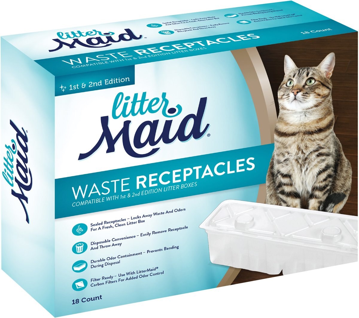 LITTERMAID Waste Receptacles for SelfCleaning Cat Litter Box, 18 count