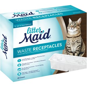 LitterMaid Waste Receptacles for Self-Cleaning Cat Litter Box, 18 count