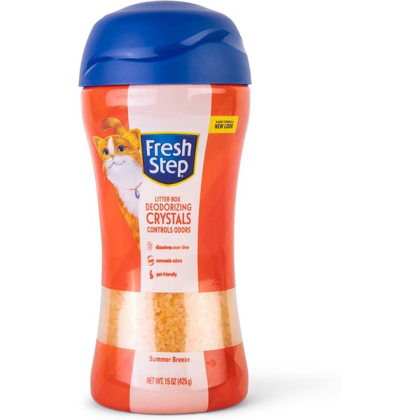 FRESH STEP PRODUCTS Summer Breeze Cat Litter Deodorizing Crystals, 15