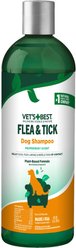 Vet's Best Advanced Strength Flea & Tick Dog Shampoo, 12-oz bottle