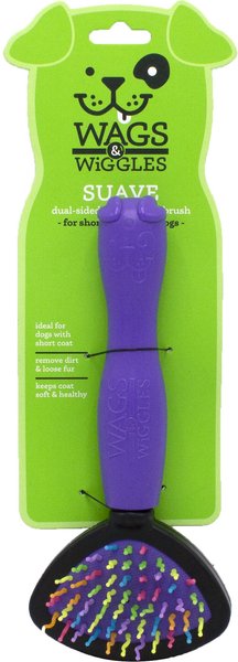 Wags & Wiggles Dual Sided Bristle & Wiggle Pin Brush for Short-Haired Dogs, Small slide 1 of 2