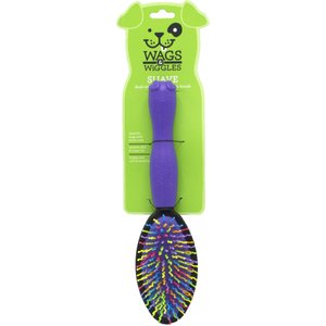 Wags & Wiggles Dual Sided Bristle & Wiggle Pin Brush for Short-Haired Dogs, Large