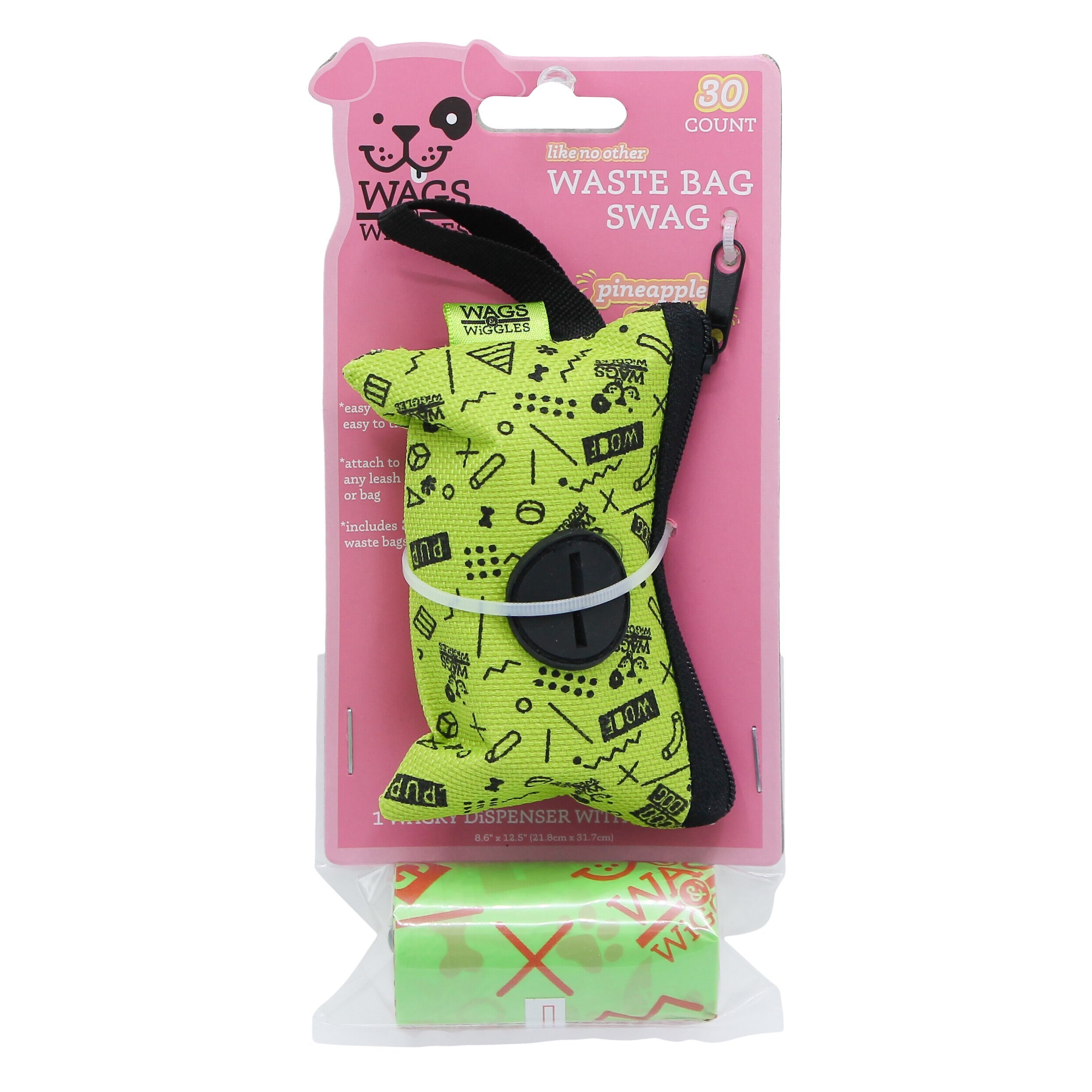 Wags & Wiggles Waste Bag Value Box, Pineapple Spike & Wild Watermelon Scented