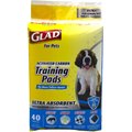 Glad for Pets Activated Carbon Ultra-Absorbent Dog Training Pads, 23 x 23-in, 40 count, Unscented